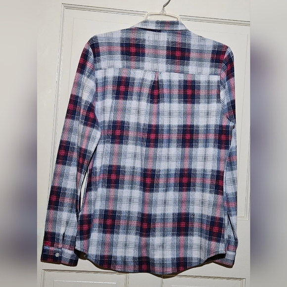 Adam Levine women's plaid button-down shirt. Size large. - Picture 2 of 8